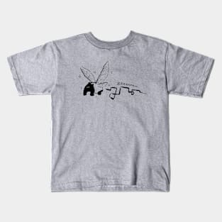 Cute Magical Fantastic Chubby Flying Fairy Tapir Kids T-Shirt